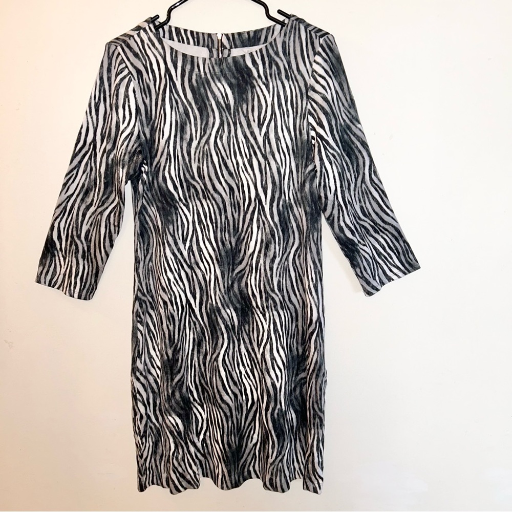 Tommy Bahama - Darcy Zesty Zebra Dress Size: Medium 3/4 Sleeve Dress (NWT) - Picture 4 of 16